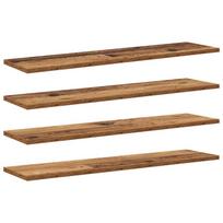 vidaXL Knygų lentyna 3 aukštų 4 vnt. 80 x 20 x 1,5 cm Apdirbta mediena