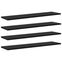 vidaXL Knygų lentyna 3 aukštų 4 vnt. 80 x 20 x 1,5 cm Apdirbta mediena