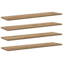 vidaXL Knygų lentyna 3 aukštų 4 vnt. 80 x 20 x 1,5 cm Apdirbta mediena