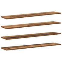 vidaXL Knygų lentyna 3 aukštų 4 vnt. 100 x 20 x 1,5 cm Ruda