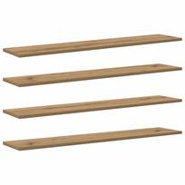 vidaXL Knygų lentyna 3 aukštų 4 vnt. 100 x 20 x 1,5 cm Ruda