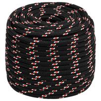 vidaXL Daugiafunkcinė buitinė virvė 18 mm 25 m Juoda ir raudona PP