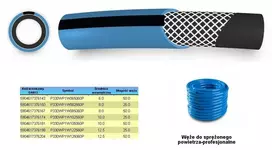 Suspausto oro žarna 12,5mm x 25m mėlyna Professional