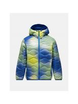 Kurtka puchowa męska PEAK PERFORMANCE M Helium Aop Down Hood Jacket kolor multikolor - 2XL