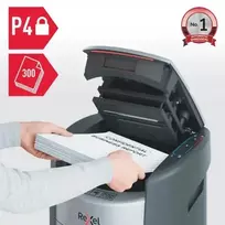 Rexel ShredMax AutoFeed+ 300X kryžminio pjovimo dokumentų smulkintuvas, P4, 300 lapų automatinis padavimas, 25 l talpa