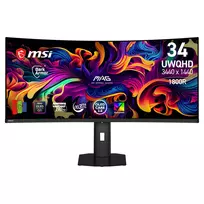 MSI 34 colių QD-OLED UWQHD 280Hz lenktas žaidimų monitorius (9S6-3DE39T-003)