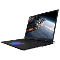 MSI Titan 18 HX A2WJ-1410FRY žaidimų nešiojamas kompiuteris, 18 colių UHD+ Mini LED 240Hz, Intel Core Ultra 9 290HX Plus, 64GB DDR5, 2TB SSD, GeForce RTX 5090 24GB, Windows 11 Pro, prancūziška AZERTY klaviatūra