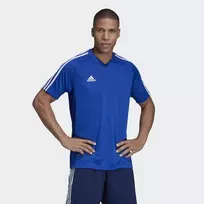 Adidas Tiro 19 treniruočių marškinėliai trumpomis rankovėmis iš poliesterio juodi/balti vyrams S