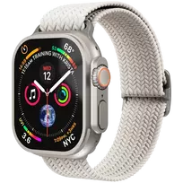 VONMÄHLEN Woven Loop Apple Watch 40/41/42mm, kreminės spalvos