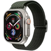 VONMÄHLEN Woven Loop apyrankė Apple Watch 44/45/46/49mm, alyvuogių spalvos