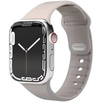 VONMÄHLEN Classic Band 2 odinis laikrodis Apple Watch 40/41/42mm, kreminės spalvos pilno grūdo odos apyrankė