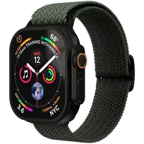 VONMÄHLEN Woven Loop apyrankė Apple Watch 40/41/42mm, Olive Black