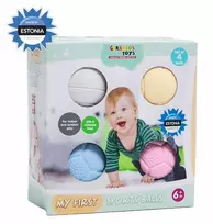 Gerardo's Toys GT7710 kūdikių masažo ir sensorinių kamuoliukų rinkinys, 4 vnt., įvairių tekstūrų ir spalvų, nuo 6 mėn.