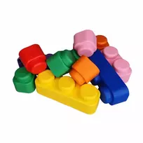 Gerardo's Toys GT3105 minkšti statybiniai kaladėlių rinkinys, 42 dalys, EVA putplastis, įvairiaspalvis, nuo 12 mėnesių