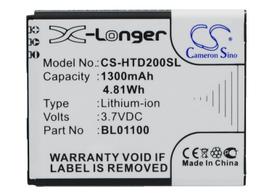 1300 mAh for HTC BA S840,BA S850,BL01100,99H10905-00,35H00194-00M,35H00194-04M