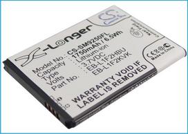 1750 mAh for Samsung EB-L1F2HBU,EB-L1F2HVU,EB-L1F2KVK