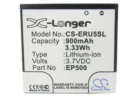 900 mAh for Sony Ericsson EP500