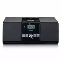 Lenco MC-030BK mikro muzikos sistema su Bluetooth, CD, FM radiju, USB, AUX, juoda