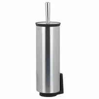 Brabantia ReNew tualeto šepetys su laikikliu, matinis plienas, tvirtinamas prie sienos arba pastatomas, keičiama šepetėlio galvutė