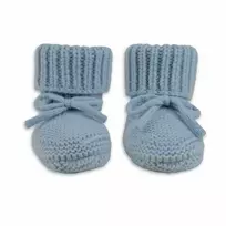 Lodger Slipper Merino vilnos kūdikių šlepetės, Blue Fogg, 6-12 mėnesių