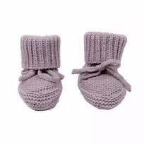 Lodger Slipper Knit kūdikių šlepetės, rausvos spalvos, 0-6 mėn.