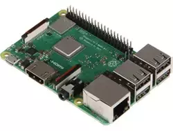 Raspberry Pi 3 Model B+ 1GB RAM Quad-Core 1,4GHz plokštė su Wi-Fi 5, Bluetooth 4.2, Gigabit Ethernet Raspberry Pi 3B+
