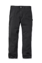 Carhartt Washed Twill Dungaree darbo kelnės, juodos, relaxed fit