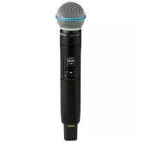 Shure SLXD2+/B58=-G65 rankinis belaidis siųstuvas su Beta 58A mikrofonu (470-606 MHz)