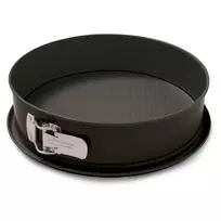 NEWILL spyruoklinė torto forma Ø24x7,6 cm juoda, neprideganti anglinio plieno