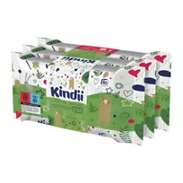 Kindii Natural Balance kūdikių šlapios servetėlės, rinkinys 3x60 vnt. – bekvapės, hipoalergeninės, be alkoholio