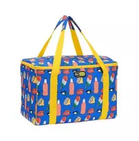 GIOSTYLE Termo krepšys Evo Square Assorted, žalias/raudonas/mėlynas su dekoru, 15 L