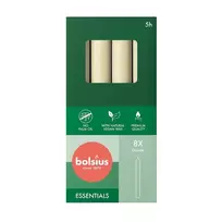 BOLSIUS Stalo žvakės 8 vnt. dėžutėje 170/20mm Pearl