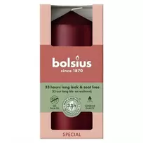 Bolsius cilindrinė žvakė Ø120x58 mm, Metallic Red