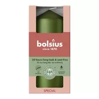 BOLSIUS LED žvakė cilindro formos Ø120x58mm Metallic Green