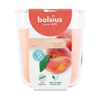 BOLSIUS True Scents kvapni stiklinė žvakė Peach Ø97x85mm