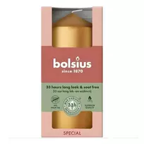 BOLSIUS cilindrinė žvakė Ø120x58mm auksinė