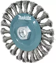 Makita D-77540 pintas vielinis puodelio šepetys 125 mm M14 nerūdijantis plienas