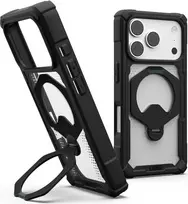 UAG Urban Armor Gear Plasma XTE 360 MagSafe dėklas su atlenkiama kojele Apple iPhone 18 Pro/17 Pro - juodas/permatomas 11457311404G