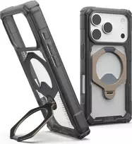 UAG Urban Armor Gear Plasma XTE 360 MagSafe dėklas su atlenkiama kojelė Apple iPhone 18 Pro/17 Pro - Ash (Permatomas pilkas) 114573113136