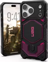 UAG Urban Armor Gear Monarch Pro MagSafe dėklas Limited SYNTH Edition Apple iPhone 18 Pro/17 Pro tamsiai violetinės spalvos 114569114I4I
