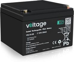 Akumulator AGM Voltage Long Life 12V 28Ah VEL12-28 (Żywotność 15 lat)
