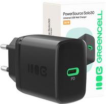 ŁADOWARKA SIECIOWA Greencell PowerSource Solo30 30W 1xUSB-C PD 3.0 QC 4.0+ czarna