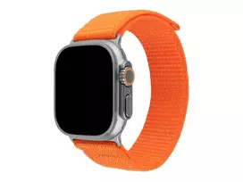 FIXED Sporty apyrankė Apple Watch Ultra 49mm, oranžinė nailono, 160-210mm, G-hook
