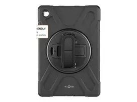 Fiksuotas Samsung Galaxy Tab A7 Lite silikoninis dėklas - juodas