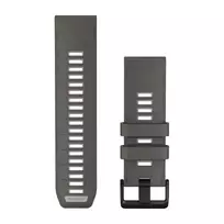Garmin QuickFit 26 laikrodžio apyrankė, Pebble Grey/Silver Grey silikoninė [010-14510-00]