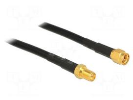 Cable | 3m | RP-SMA male,RP-SMA female | black | Øcable: 4.8mm | 50Ω
