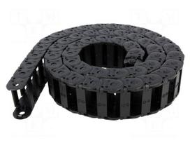 Cable chain | E2.15 | Bend.rad: 38mm | L: 1000mm | Int.height: 14.4mm