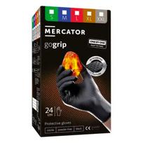 Įrankiai ir matavimo prietaisai // Įrankių, priedų naujienos // Rękawice nitrylowe czarne mercator gogrip one-by-one black 100szt. rozmiar l