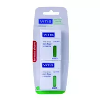 Vitis Dental Tape With Fluoride and Mint 2x50m