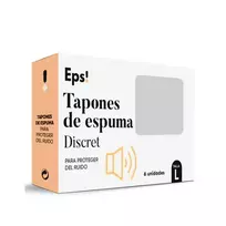 EPS Discreet Foam Earplugs, 6 Units, Size L